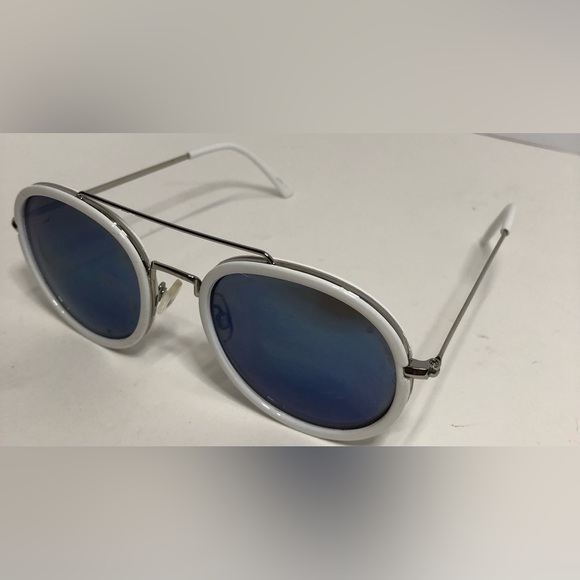 Madden Girl Sunglasses White Oval Wire frames - Picture 3 of 7